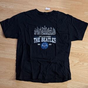 Black Beatles Graphic T-Shirt